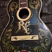 Guitarra : Fileteado porteño: . Street Art, Arts, Crafts, and Fine Arts project by Marcelo Fernandez - 03.24.2021