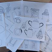HERENCIAS. Projekt z dziedziny  Sztuki piękne, Kreat, wność, R, sunek ołówkiem,  R, sunek i Sketchbook użytkownika Omar Sepúlveda Villaseca - 18.03.2021