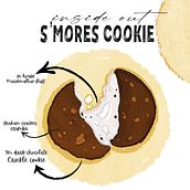 Inside out s’mores cookie. Traditional illustration project by Akshaya Venkat - 03.18.2021
