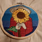 Sunflower. Un proyecto de Bordado de Ornella Ibba - 18.03.2021