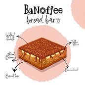 Bano free bread bars. Traditional illustration project by Akshaya Venkat - 03.18.2021
