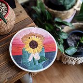 My project in Introduction to Botanical Embroidery course. Embroider project by Lucy Pote - 03.18.2021