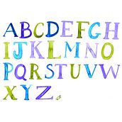 Watercolour Calligraphy. Lettering, T, pograph, T, pograph, Design, Watercolor Painting, and Calligraph project by Beckie Clarke - 03.18.2021