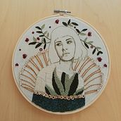 Mi Proyecto del curso: Estampación y bordado de retratos realistas. Arts, and Crafts project by Cecilia González Fernández - 03.18.2021