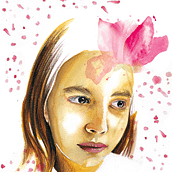 Retrato en acuarela y retoques digitales. Fine Arts, Portrait Drawing, and Watercolor Painting project by Emmanuel Cúneo - 03.18.2021