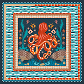 Το χταπόδι. Graphic Design, and Traditional illustration project by Agni Pavlou - 03.18.2021