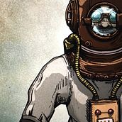 ilustracion scuba. Traditional illustration project by Chito El - 03.18.2021