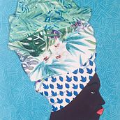 Tofo: Capulana Lady. Acr, lic Painting, Botanical Illustration, Gouache Painting, Pattern Design, and Watercolor Painting project by Marta Li - 03.18.2021