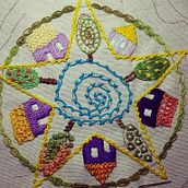 Bordado lúdico em tecido. Embroider project by Roberta De Oliveira Pereira - 03.18.2021