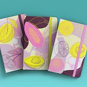 Fruit´s Illustration - covers of notebooks . Naturalistic Illustration project by Dominika Uhrincová - 03.18.2021