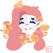 Meu projeto do curso: Retrato ilustrado com elementos botânicos Ein Projekt aus dem Bereich Traditionelle Illustration von Thuanny Fuzari - 20.03.2021