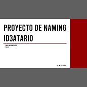 Naming: Id3atario. Un projet de Br, ing et identité , et Naming de Diego Alcocer Medel - 18.03.2021