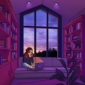 Countryside Chilling Animation. Un progetto di Animazione 2D, Disegno digitale e Illustrazione tradizionale di Julia Bullet - 15.03.2021