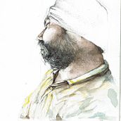 My project in Artistic Portrait with Watercolors course . Seni Rupa, Lukisan, Lukisan Cat Air, Dan Menggambar Potret proyek oleh Jacob Salka - 02.01.2021