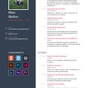 Curriculum. Desenvolvimento Web, Design, Design gráfico, e Web Design projeto de Marc Molins Fernandez - 19.03.2021