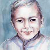 My Nephews - Artistic Portrait with Watercolors course. Watercolor Painting, Fine Arts, Painting, and Portrait Drawing project by Kelly K - 03.19.2021