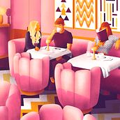 Brunch. Graphic Design, Traditional illustration, and Digital Illustration project by Alendro Estudio - 03.17.2021