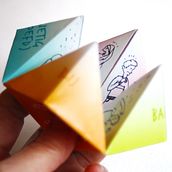 Primary school Paper Folding Game (on handeling emotions). Children's Illustration, Cop, writing, Editorial Illustration, Graphic Design, and Traditional illustration project by Gemma Plum - 09.01.2020