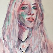 My project in Artistic Portrait with Watercolors course. Watercolor Painting project by russ_wren - 03.19.2021