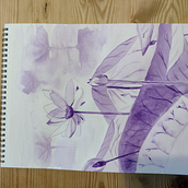 My first monochrome watercolor. Watercolor Painting project by ashbourn - 04.23.2021