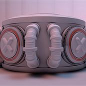 Torrente de energia. 3D Animation, 3D Design, and 3D Modeling project by Abraham Hernández Ramírez - 07.15.2020