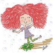 Menina Ruiva. Digital Illustration project by Emes de Fátima - 03.19.2021