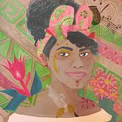 Afrodescendientes. Projekt z dziedziny Ilustracja c, frowa i Malowanie akwarelą użytkownika Maria Cristina Rodriguez del Valle - 21.01.2021