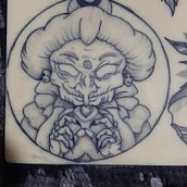 Mi Proyecto del curso: Tatuaje botánico con puntillismo. Projekt z dziedziny  R i sunek użytkownika Valentina Castillo - 20.03.2021