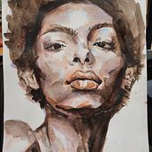 My project in Artistic Portrait with Watercolors course. Watercolor Painting project by boronkat - 03.20.2021