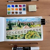 Mi Proyecto del curso: Cuaderno de viaje en acuarela. Watercolor Painting project by Veronika - 03.20.2021