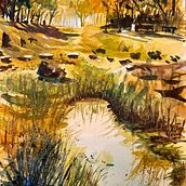 My project in  Natural Landscapes in Watercolor course. Watercolor Painting project by basvanbreemen - 03.20.2021