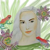 Mi Proyecto del curso: Retrato ilustrado en acuarela. Un progetto di Pittura ad acquerello di cmarceh_art - 21.03.2021