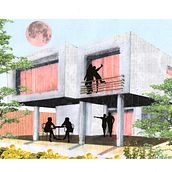 Luna rosa. Arquitetura projeto de Giovanni Florez Sierra. - 15.02.2021