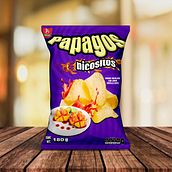 Proyecto "Chips Papagos". Een project van Ontwerp van accessoires, Grafisch ontwerp, Packaging y  Reclame van Donnet Arzate - 21.03.2021