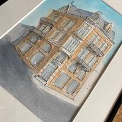 My project in Architectural Sketching with Watercolor and Ink course. Watercolor Painting project by Dennis Clarisse - 03.21.2021