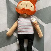 Quincy, my first soft toy creation. Art To, s, To, and Design project by Laura - 03.21.2021