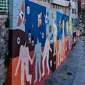 Calles con ARTE en Bilbao La Vieja. Un progetto di Street Art, Disegno, Disegno anatomico, Disegno artistico, Design e Illustrazione tradizionale di Eder Moreno Pérez - 08.03.2021