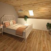 Reforma de dormitorio abuhardillado. Un proyecto de Arquitectura interior, Decoración de interiores, Diseño de interiores e Interiorismo de Irene Dizy Fernández - 22.03.2021