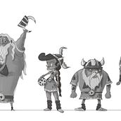 My project in Illustrated Characters Factory course. Character Design, Digital Illustration, and Traditional illustration project by Anja Drzanic - 03.22.2021