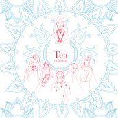 Tea Collection. Design, Product Design, Traditional illustration, Digital Illustration, and Vector Illustration project by Ana Belén Palmeiro - 03.22.2021