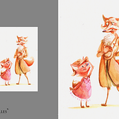 Acuarelas y técnica mixta // Ilustraciones. Editorial Illustration, Children's Illustration, Naturalistic Illustration, and Watercolor Painting project by Laura Fernández Aguilar // DeLucilles - 04.22.2020
