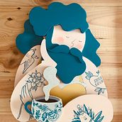 Barbazul. Un projet de Artisanat, Collage et Illustration traditionnelle de Marta Boza Samanes - 11.12.2020