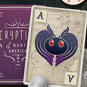 Cryptids of North America Playing Cards. Digital Design project by Shaun & Lully - 05.22.2021