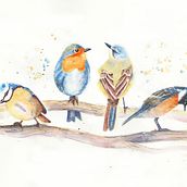 My project in Artistic Watercolor Techniques for Illustrating Birds course. Watercolor Painting project by Manon Fortin - 03.22.2021