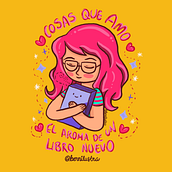 El aroma de un libro nuevo. Digital Illustration, and Children's Illustration project by Berenice Priz - 03.27.2021