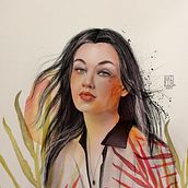 Vision. Traditional illustration, and Digital Illustration project by Gabriela - 04.25.2021