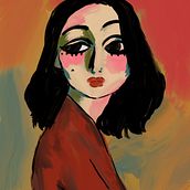 Auto-retrato . Un proyecto de Ilustración tradicional de Luciana Gerk - 23.03.2021