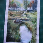 My project in  Natural Landscapes in Watercolour course. Watercolor Painting project by Peter Downey - 03.23.2021