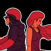 That scooter ride we won't forget. Desenho, e Desenho digital projeto de Bruno Rosa - 01.03.2021