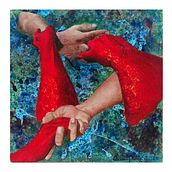 Quédate. Desenho anatômico, Escrita, e Pintura Acrílica projeto de Claudia Matute - 14.11.2019